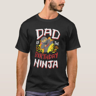 Vader van de verjaardag Ninja Karate Kids Verjaard T-shirt