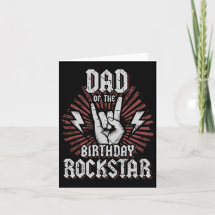 Vader van de verjaardag Rockstar bijpassende Rocke Kaart
