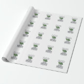 Vader van de verjaardag schildpad Funny Turtle Vad Cadeaupapier (Uitgerold)