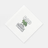 Vader van de verjaardag schildpad Funny Turtle Vad Servet (Hoek)