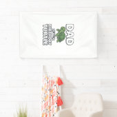 Vader van de verjaardag schildpad Funny Turtle Vad Spandoek (Insitu)