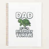 Vader van de Verjaardag Schildpad Grappige Schildp Planner (Voorkant)