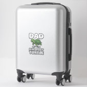 Vader van de Verjaardag Schildpad Grappige Schildp Sticker (Koffer)