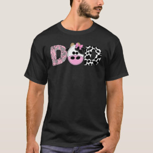 Vader Van De Verjaardag Voor Meisje Koe Boerderij T-shirt