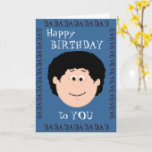 Vader van de verjaardag (Zoon) Kaart (Gele Bloem)