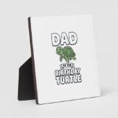 Vader van de verjaardagschildpad Funny Turtle Vade Fotoplaat (Voorkant)