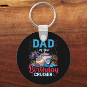 Vader van de verjaardagscruiser Funny Cruise Verja Sleutelhanger (Voorkant)