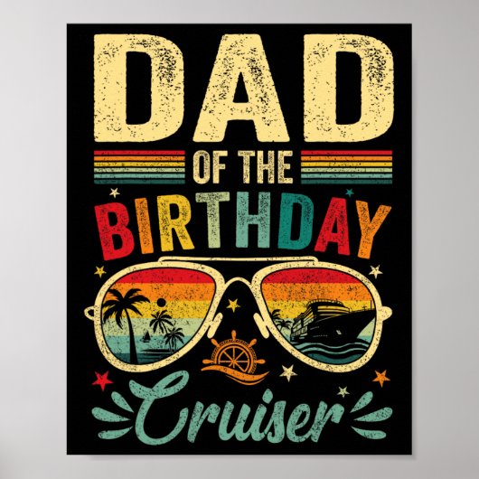 Vader van de verjaardagscruiser Sungles Cruise Poster (Voorkant)