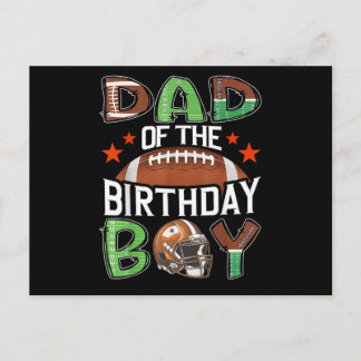 Vader van de verjaardagsjongen Game Day Football Briefkaart