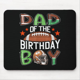 Vader van de verjaardagsjongen Game Day Football Muismat