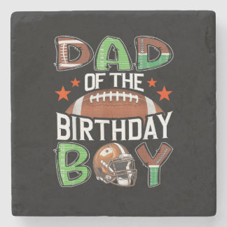 Vader van de verjaardagsjongen Game Day Football Stenen Onderzetter