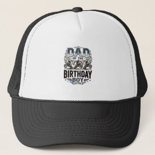 Vader van de Verjaardagsjongen Motocross Vintage S Trucker Pet