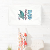 Vader van de Verjaardagsmeisjes Zeeschildpad Vinta Spandoek (Insitu)