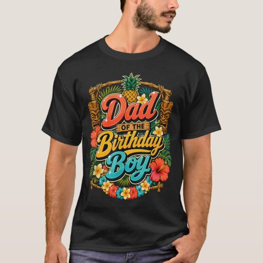 Vader Van De Verjaardagsprins Aloha Hawaï T-shirt (Voorkant)