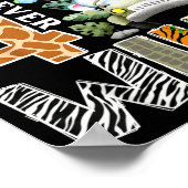 Vader van de vier altijd wilde safari 4de verjaard poster (Hoek)