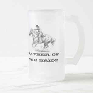 Vader van de Westerne bruid gevild Matglas Bierpul