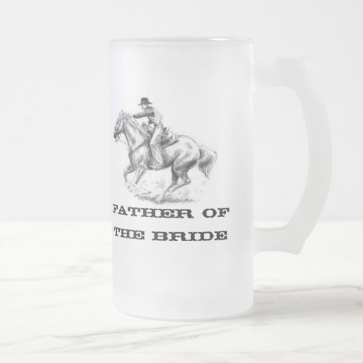 Vader van de Westerne bruid gevild Matglas Bierpul (Rechts)