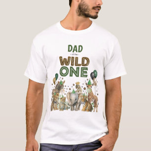 Vader van de wilde één jongens verjaardagsfeest di t-shirt