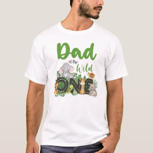 Vader van de wilde eendierentuin van de Safari-Oer T-shirt