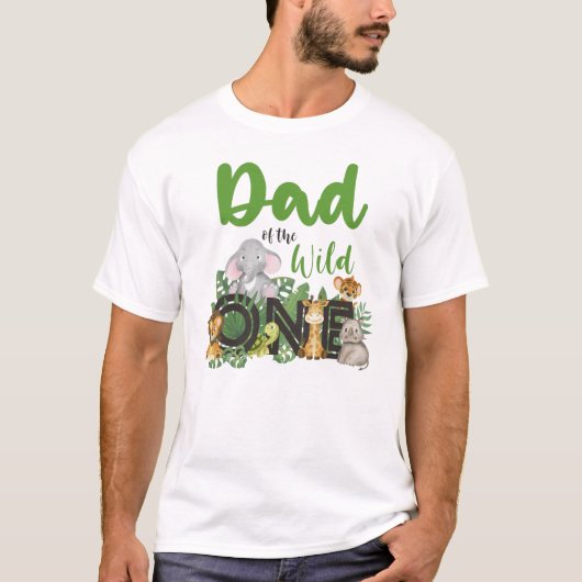 Vader van de wilde eendierentuin van de Safari-Oer T-shirt (Voorkant)