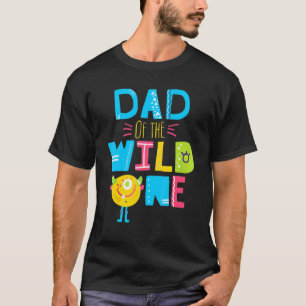 Vader van de wilde eenjarige eerste verjaardag voo t-shirt