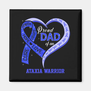 Vader van een Ataxia Warrior Blue Ribbon Matchin Magneet