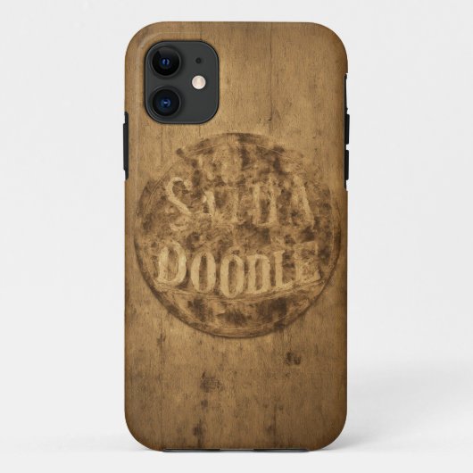 Vader van een Doodle Wood Mobile Hoesje (Achterkant)