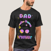 Vader van een driejarig driejarig meisje t-shirt (Voorkant)