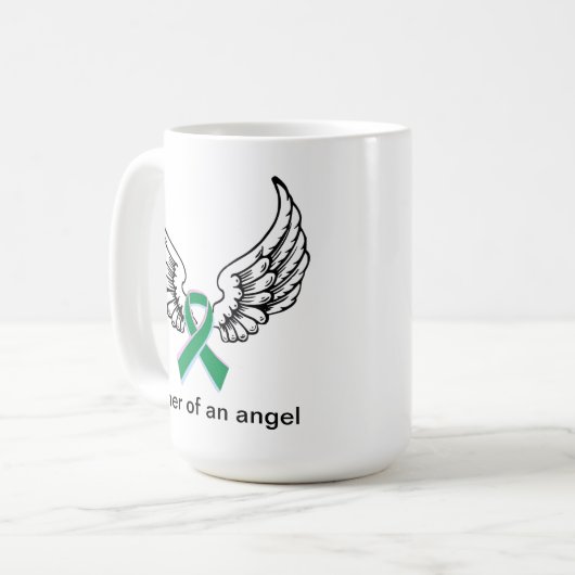 Vader van een engel - anencefalie koffiemok (Voorkant links)