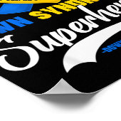 Vader van een geweldige Downsyndroom superheld zon Poster (Hoek)