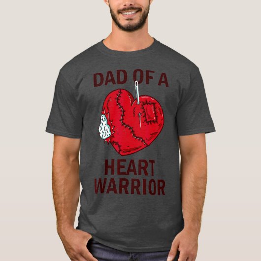 Vader van een hartkwaal of Open Heart Chirgery Son T-shirt (Voorkant)