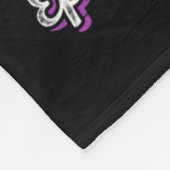 Vader van een krijger epilepsie vader Paarse lint  Fleece Deken (Hoek)