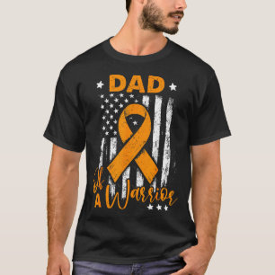 Vader van een leukemie warrior awareness usa vlag t-shirt