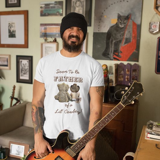 Vader van een Lil' Cowboy & Teddy Bear T-shirt