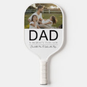 Vader van een Meisje Dochter Vaderdag Collage 8 Fo Pickleball Paddle (Voorkant)