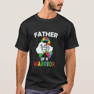 Vader Van Een Warrior Lint Vuist Bump Autisme Bewu T-shirt