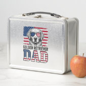 Vader van Golden Retriever Patriottische Vintage H (In situ)