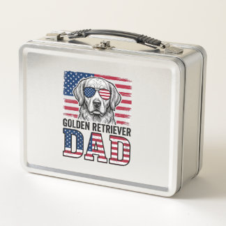 Vader van Golden Retriever Patriottische Vintage H