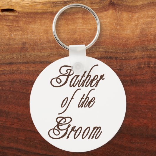 Vader van Groom Classy Browns Sleutelhanger (Voorkant)