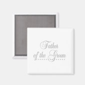 Vader van Groom Grey Elegance Magneet (Voorkant / Achterkant)