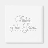 Vader van Groom Grey Elegance Magneet (Voorkant)