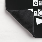 Vader van Groom White op Black Muismat (Hoek)