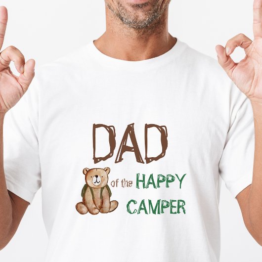 Vader van Happy Camper 1e verjaardagsfeestje T-shirt