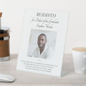 Vader van het Afstuderen gedicht met foto Reclamebord Met Voetstuk (Insitu)