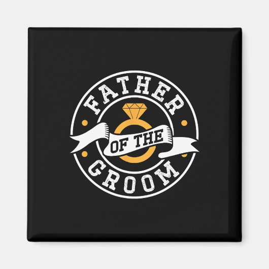 Vader van het Bachelor Party Wedding van Groom Gez Magneet (Voorkant)