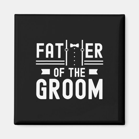 Vader van het Bachelor Party Wedding van Groom Gez Magneet (Voorkant)