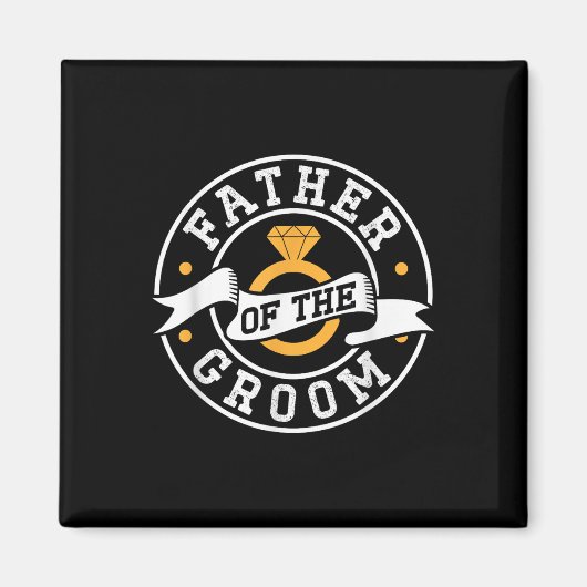 Vader van het Bachelor Party Wedding van Groom Gez Magneet (Voorkant)