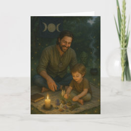 Vader van het bosje kaart