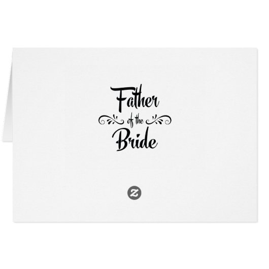 Vader van het Bride Funny Rehearsal Dinner (Achterkant Horizontaal)
