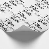 Vader van het Bride Funny Rehearsal Dinner Cadeaupapier (Hoek)